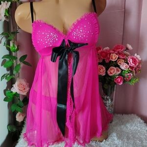 Vintage Victoria's Secret Sexy Little Things Babydoll Set